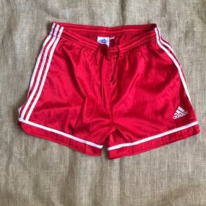 Men’s adidas Soccer Running Shorts Red size Small